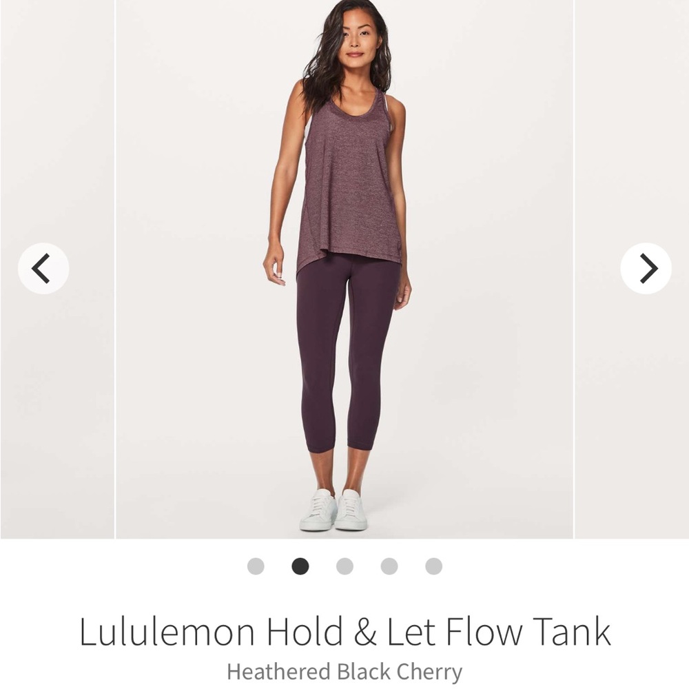 Lululemon Hold & Let Flow Tank in Heathered Black Cherry 🖤🍒 - Picture 2 of 14